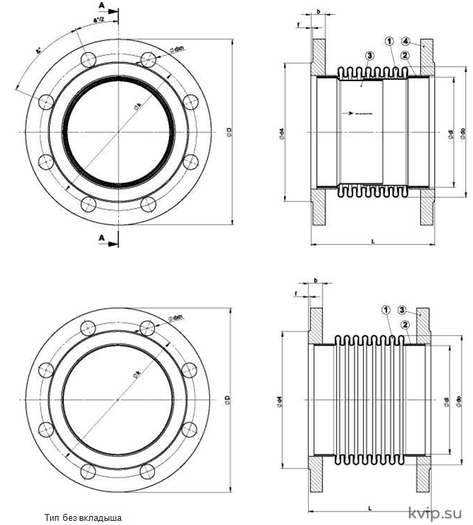 Ayvaz DN 25-300 Компенсаторы сильфонные осевые под приварку Ayvaz DN 25-300 Компенсаторы сильфонные осевые под приварку