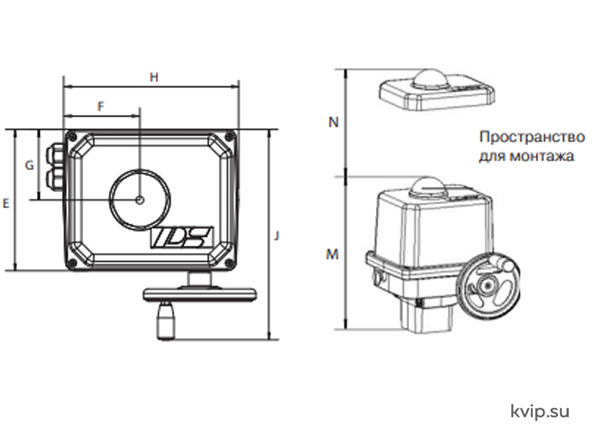 PS Automation PSQ 702 Электропривод четвертьоборотный_Р2