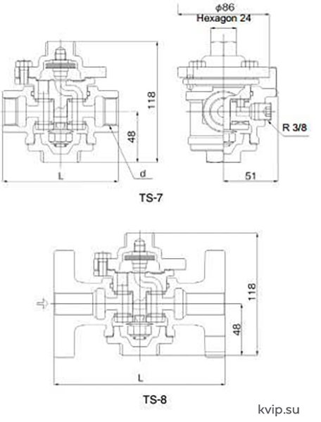 Yoshitake TS-7 Конденсатоотводчик термостатический_Р1 Yoshitake TS-7 Конденсатоотводчик термостатический_Р1