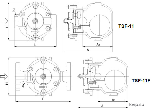 Yoshitake TSF-11 Поплавковый конденсатоотводчик_Р1 Yoshitake TSF-11 Поплавковый конденсатоотводчик_Р1