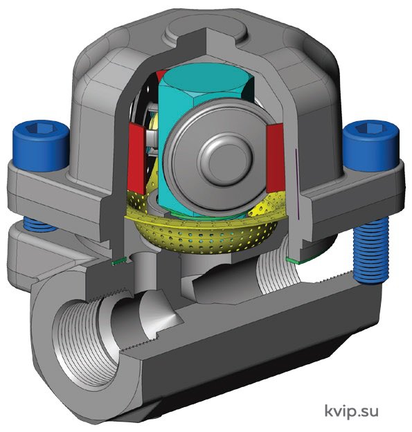 Конструкция AYVAZ TKK-3 Конденсатоотводчика термостатического AYVAZ TKK-3 в сборе